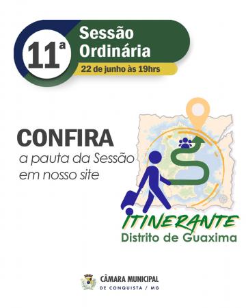 Pauta da Sessão Ordinária